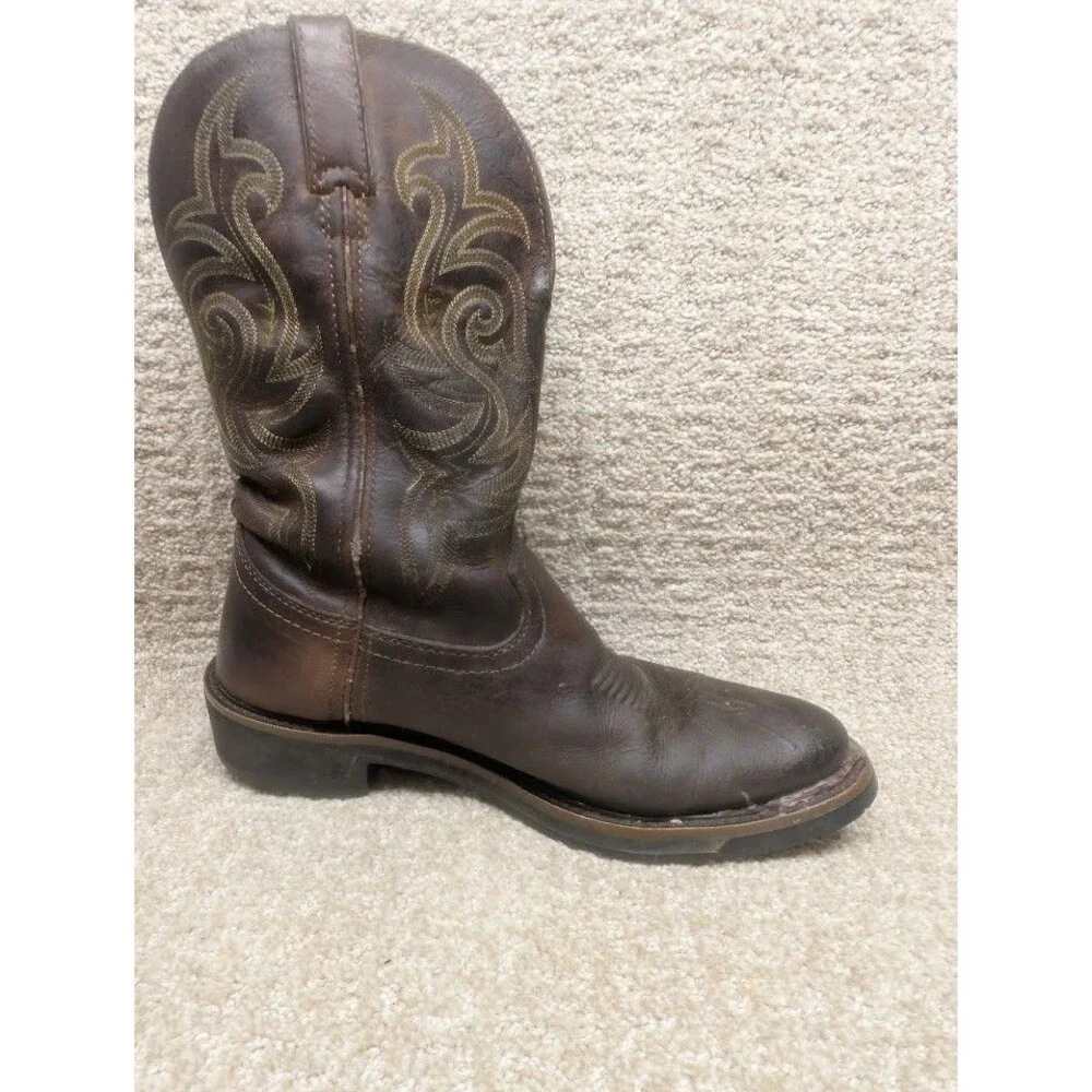 Justin Original Workboots ASTM F2892-11 Brown Mens Size 8D WK4575 Leather